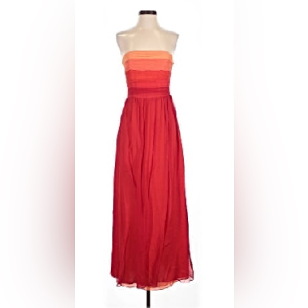 Kay Unger Strapless red ombré Dress